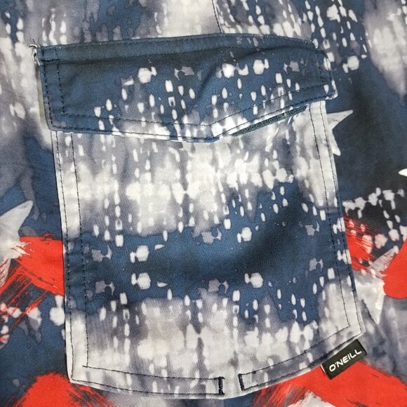 O'Neill Hyperfreak Boardshorts Adult 42 Swim America Patriotic Stretch Men's - Picture 8 of 10